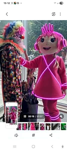Led isikli maskot Led isikli maskot